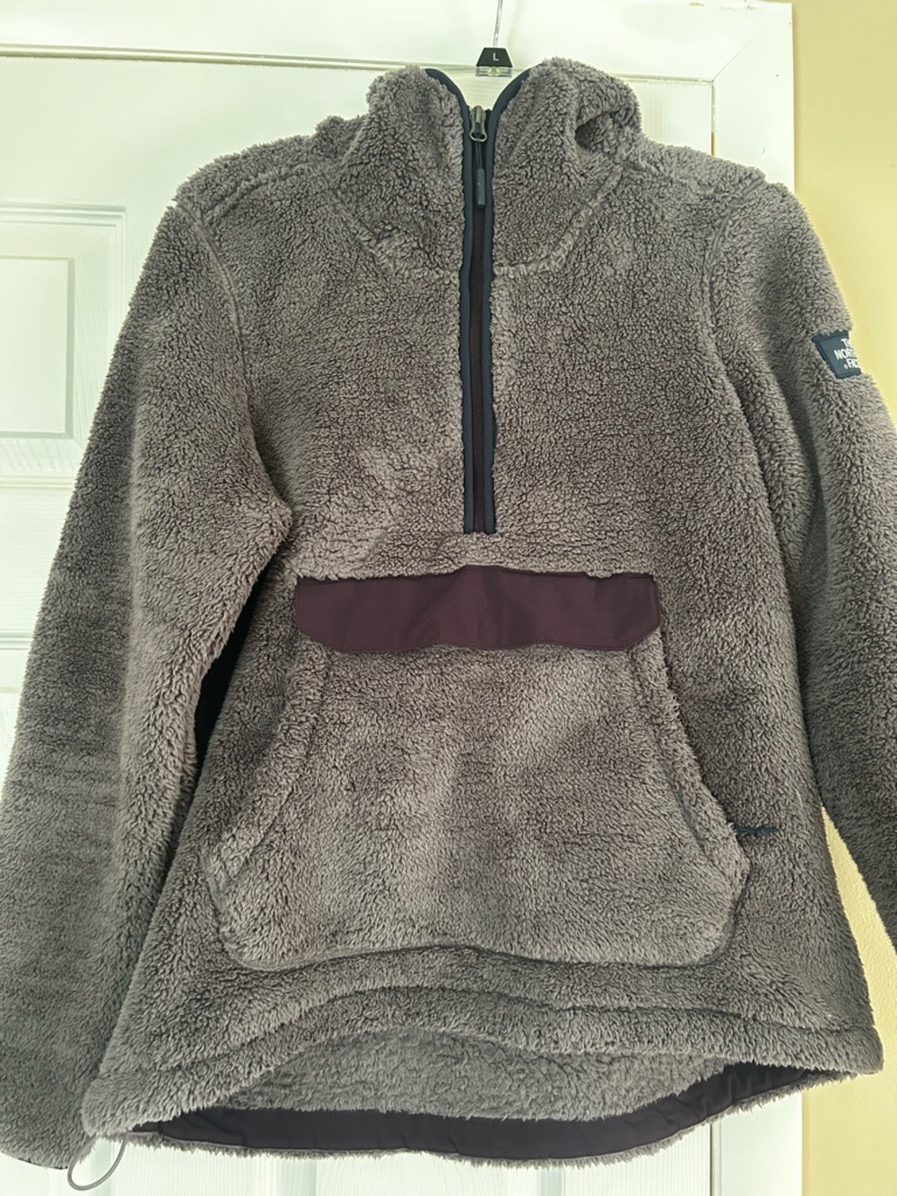 The North Face Purple Sherpa 1/2 Zip Pullover